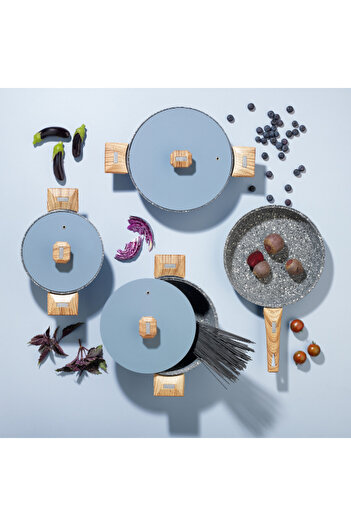 Schafer Toscana 7 Piece Cast Pot Set Blue