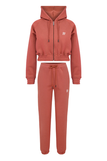 Eazy Co Σετ χειμερινής φόρμας Eazy Women Basic Dusty Rose Elastic Premium