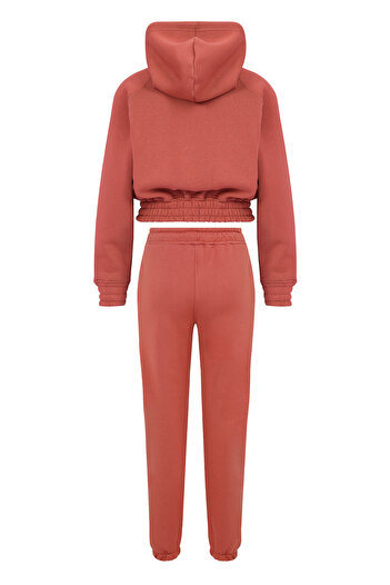 Eazy Co Σετ χειμερινής φόρμας Eazy Women Basic Dusty Rose Elastic Premium