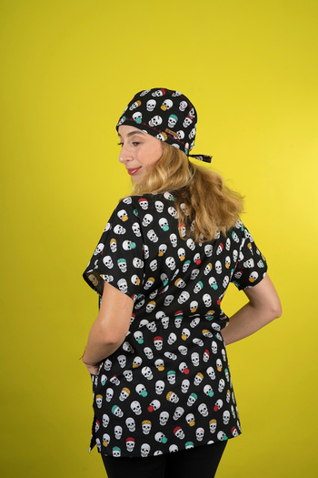 Best Bone Skull Patterned Scrubs