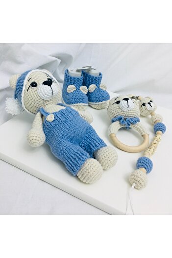 Damla Amigurumi ayıcık Simon 4lü set