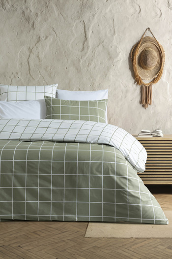 LAVENDIER LIVIA 100% COTTON MODERN DOUBLE DUVET COVER SET