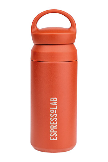 Espressolab Paslanmaz Çelik Tutacaklı Kırmızı Termos 350 ml No:34