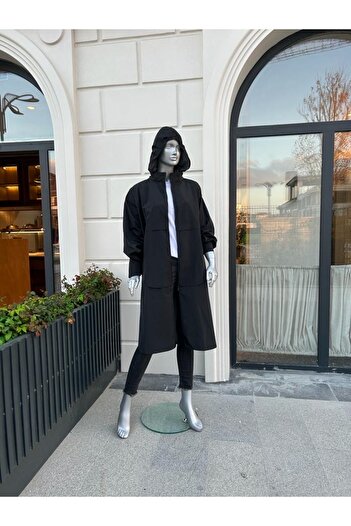 SARE ERKMEN Large size trench coat raincoat