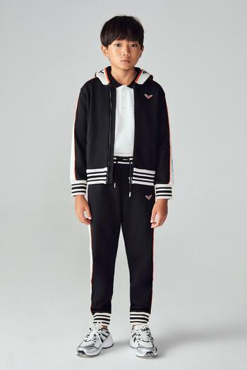 SWATSKY BG Store Boy's Black Sweatshirt 23FW0SW1579