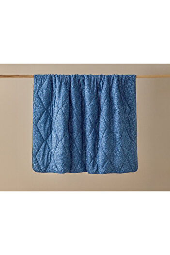 English Home Bloomer Polycotton Double Quilt 195X215 cm Blue