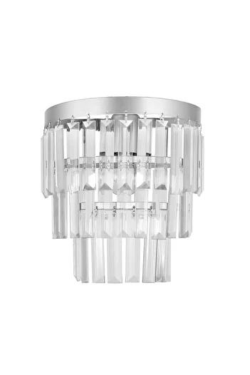 Birsen Aydınlatma 1-Piece Silver Crystal Stone Sconce - Bedroom - Living Room - Kitchen - Hall