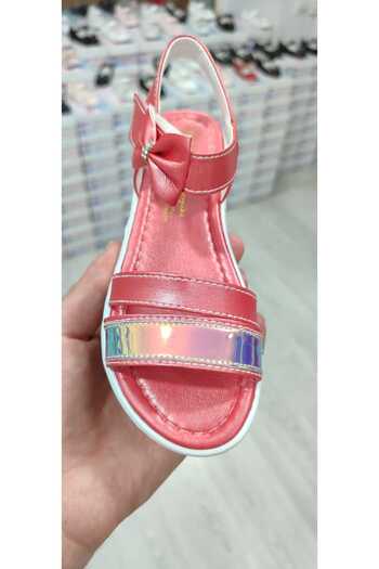 Sare Çocuk Giyim Girl's Orthopedic Pomegranate Flower Sandals (Take One Size Bigger)