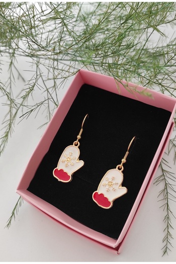 Miccolatte New Year's Christmas Figured Bijouterie Earrings