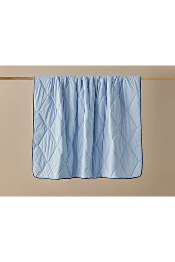 English Home Bloomer Polycotton Çift Kişilik Yorgan 195x215 Cm Mavi