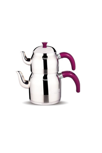 FMS Papatya Mini Size Steel Teapot Plum