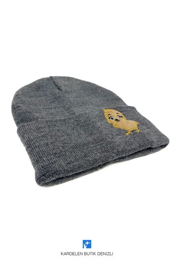 Kardelen Butik Denizli Cute Animal Embroidered Children's Beanie