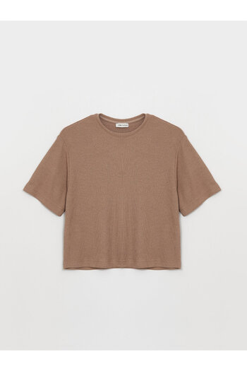 LC Waikiki Γυναικείο T-Shirt - Crew Neck, Solid Fit, Κοντό μανίκι