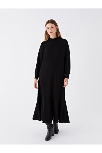 LC Waikiki Stand Collar Long Sleeve Women's Dress