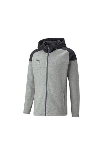 Puma Teamcup Casuals Hooded Jkt Men's Jacket 65798713 Gray