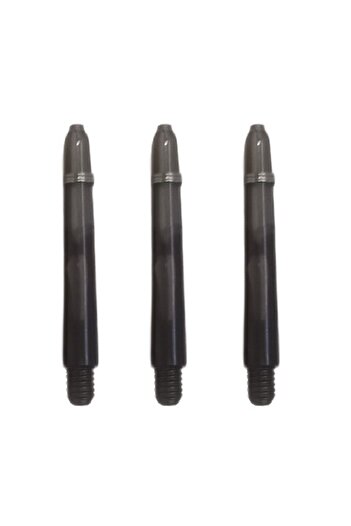 DARTSAN 5 مجموعة (15 قطعة) 41 ملم، بولي كربونات أسود (كمبيوتر شخصي) عمود سهام أسود شفاف