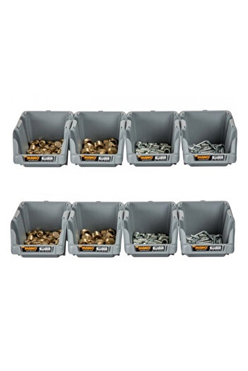 MANO Plastik Avadanlık Parça Kutusu 12 Parça Gri 217x360x155 mm
