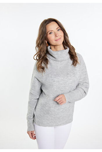 USHA Strick Pullover sivene