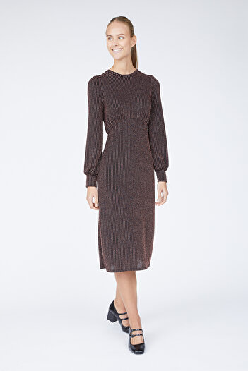 Sister's Point Black/Copper Dress For Women / Girls