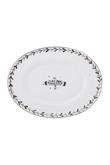 Emsan Artisan Bird Fine Bone Boat Plate 25 cm