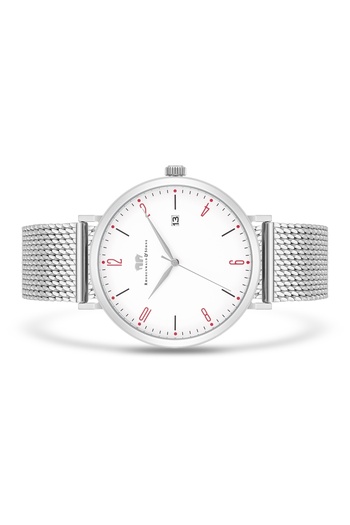 Rhodenwald & Söhne Quarzuhr Herren Quarzuhr silber Edelstahl silber