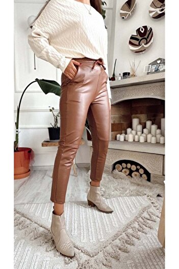 Floral Sport MATTE LEATHER PANT SOFT CHARDON FABRIC INSIDE