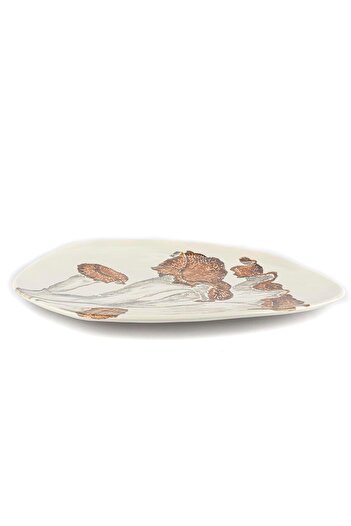 Mikasa Moor Amorphous Orange Ceramic Oval Service 45x32cm