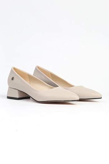 Pierre Cardin ® PC-52009-3478 Beige Skin-Women's Heeled Shoes