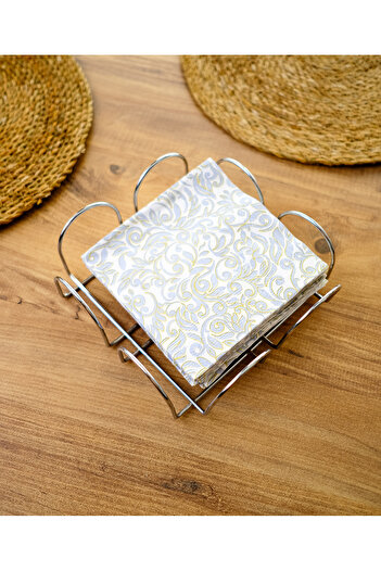 FH finehome Orina Silver Square Napkin Holder