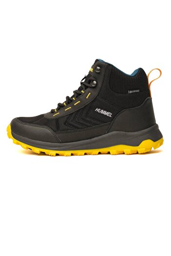 hummel 900407 -2594 Hummel Hml Lemos High Unisex Αθλητικά Παπούτσια ΜΑΥΡΟ/ΚΙΤΡΙΝΟ ΚΡΕΜΑ