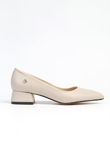 Pierre Cardin ® PC-52009-3478 Beige Skin-Women's Heeled Shoes