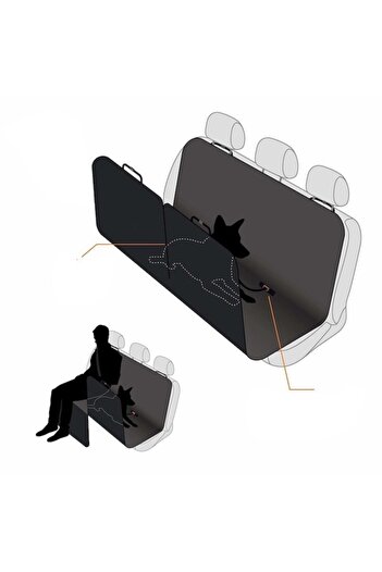 Ankaflex Vehicle Seat Protection Cover Liquid Proof Mattress Cat Dog Bed+ Safety Belt