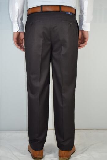 Bomonti Men's Bitter Brown Classic Fluffy Fabric Trousers