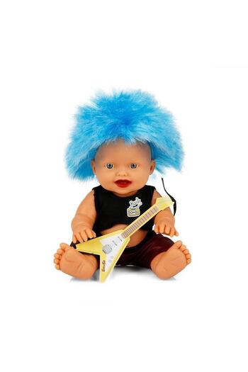 Genel Markalar ( OYUNCAK ) Punk Nil Bebek 23 cm 20050 (Mavi Kirpi Saç Gülen Yüz)  (  1  ADET  )