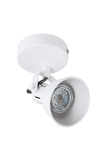 Eglo 98393 Sera-1 Surface Mounted Single Spot White Case / Gu10 Cap