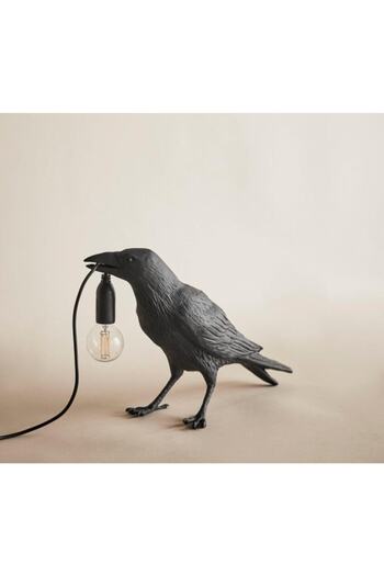 CajuArt Lamp Holding Crow Lampshade Modern Lighting Led Light Decor