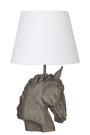 Qdec Modern Design Horse Lampshade Gray White