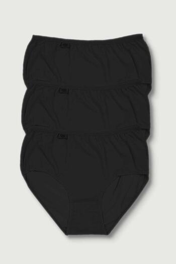 Tutku Γυναικεία Μαύρα 3 Πακέτα Lycra Bato κιλότα ELF568T0924CCM3.