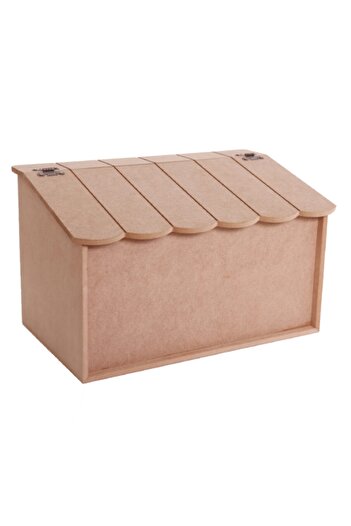 Genel Markalar Ahşap Mdf Ekmeklik Dolabı 9- Dekoratif Ahşap (40x25x25cm)