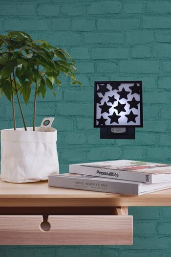 UTKU TASARIM Star Kablosuz Priz Aplik Modern Led Gece Duvar Lambası Anahtarlı Lüx Mini Dekor Apliği