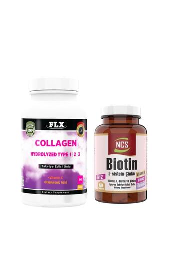 NCS Collagen Type 1-2-3 Hyaluronic Acid 90 Tablets + Biotin 60 Tablets