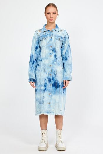 ALEXANDERGARDI SPECIAL COLLECTION BUTTONED DENIM SHIRT DRESS (3025)