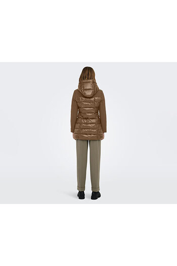 ONLY Γυναικείο καθημερινό παλτό Onlsophie Mix Puffer Cc Otw 15294008 -OTTER Καφέ