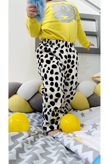 TD Collection Dalmatian Pattern Baby Kids Fleece Winter Bottom, Girl/Boy