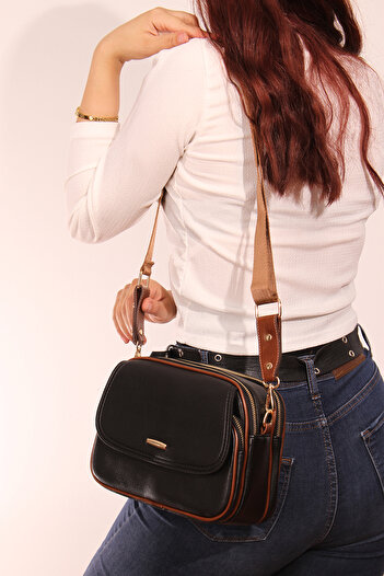 By Hakan JN-43 WOMEN'S BOUGHT BAG HANDBAG SLEEVE BAG SHOULDER BAG BLACK-TIN