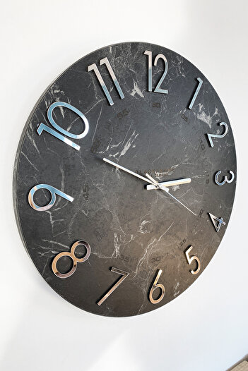 Blackframe - Modern Style Large Wall Clock - 45cm