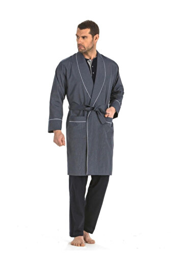 Pierre Cardin Men&#39;s Dowry Dressing Gown and Pajamas Five-Piece Set ys5595