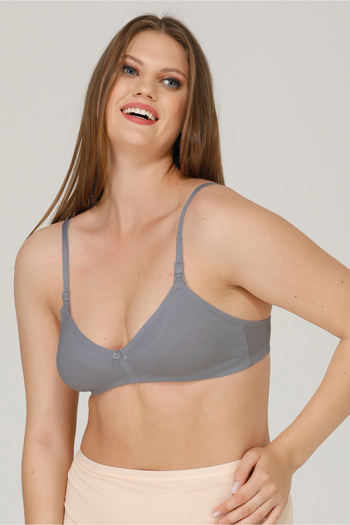 par lingerie pl Pl Nursing Bra Without Cups Combed Gray