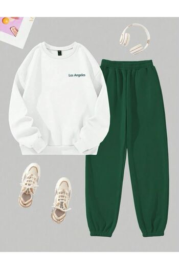 MOONBULL Men's Los Angeles Printed Tracksuit Set