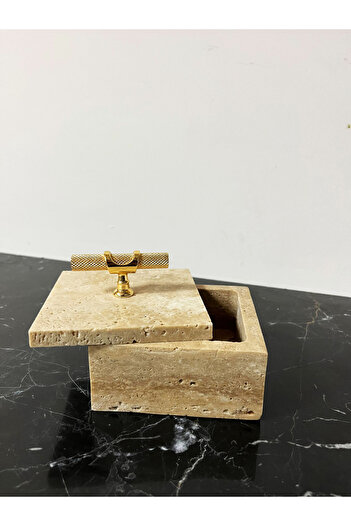 Modestmar Natural Travertine Marble Bowl, Marble Jewelry, Organizer, Decorative Bowl, Jewelry box